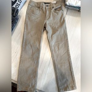 Tan Joe’s Jeans boys size 6 with adjustable elastic/button waist